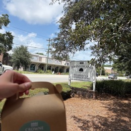 a person holding a box